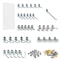Triton Products 36pc Locking Hook Assortment W/ 24"W x 42"H x 1/4"D High Density Fiberboard Round Hole Pegboard, Whte PEG36-WHT - alternate 1